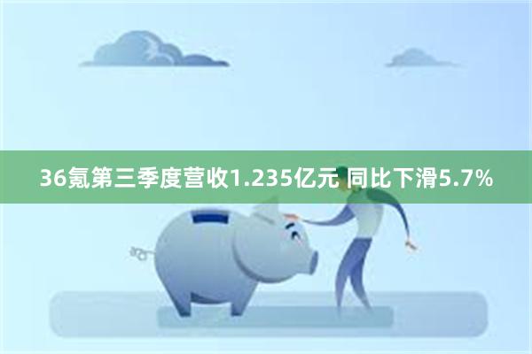 36氪第三季度营收1.235亿元 同比下滑5.7%