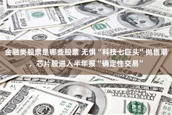 金融类股票是哪些股票 无惧“科技七巨头”抛售潮，芯片股进入半年报“确定性交易”