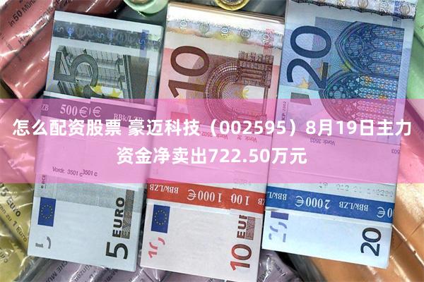 怎么配资股票 豪迈科技（002595）8月19日主力资金净卖出722.50万元