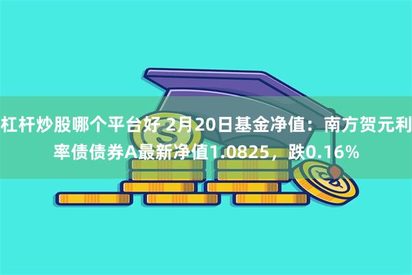 杠杆炒股哪个平台好 2月20日基金净值：南方贺元利率债债券A最新净值1.0825，跌0.16%